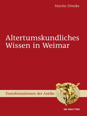 cover image of Altertumskundliches Wissen in Weimar